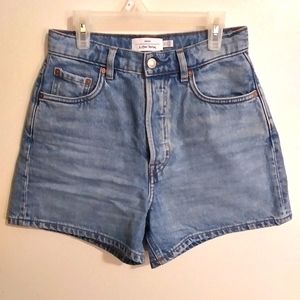 LIKE NEW & Other Stories Forever A-line Shorts in Light Blue size 2 100% Cotton